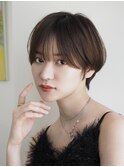 シースルーバング/耳かけショート/ショートヘア/ショートボブ