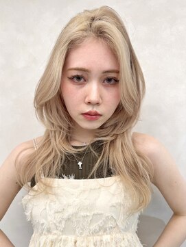 ムク 横浜店(muku) ダブルカラーベージュカラーケアブリーチハイトーンカラー韓国