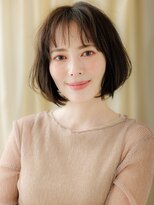 カバーヘア ブリス 大宮西口(COVER HAIR bliss) シースルーバング乾かすだけ抜け感小顔ボブパーマY大宮30代40代