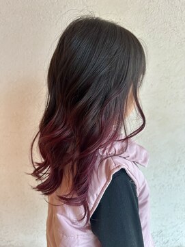 ヘアーリゾート ビッグアップ(hair resort Big up) ピンクグラデーション