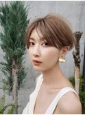 大人かわいい透明感くびれショート