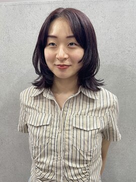 リュンヌ(Lune) レイヤーボブ×ボルドーカラー