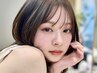 カット＋透明感カラー＋生ケラチンTR 17500円→9900円