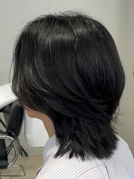 アコロン(acoron.) センターパートウルフ/池袋メンズカット