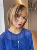 韓国風レイヤーカット髪質改善ダブルカラーハッシュカット