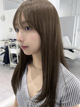 【Kurumi】bleachなしで出来る 透明感 ブラウンベージュカラー