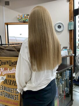 ラック 津田沼(LUCK) ベージュ/ケアブリーチダブルカラーインナーカラー