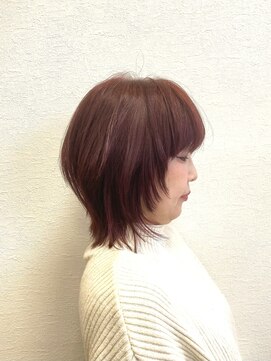 アンバー(Amber) 大人ガーリー似合わせカットミディアムレイヤーカット　4