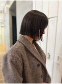 ボブ/梅田ボブ/切りっぱなしボブ/ラインが綺麗/ぱつっと