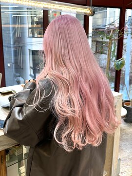 ヲタク(wotaku.) ホワイトピンクペールピンクハイトーントリプルカラーブリーチ