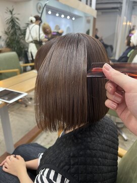 アル 心斎橋(alu) 髪質改善カラー/グレージュ/ブラウンベージュ/ボブ