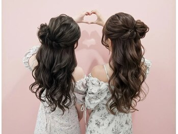 ベルグロー 北新地上通り店(BELLEGROW)の写真/大阪梅田での卒業式や推し活に。お友達同士の同時予約歓迎!圧倒的スピードで一番可愛いヘアメで会場へ