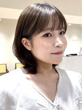 エンス 銀座(Ence) ボブ/レイヤーボブ/ミルクブラウン/シースルー/30代40代50代銀座