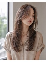 サンク(thank)&nbsp;シアーキャラメルベージュ・ロングレイヤー