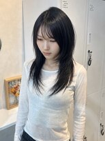 ラル(Lalu)&nbsp;ハッシュカット/ダークアッシュ/暗めカラー/黒髪
