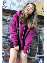 ランプヘアー(LAMP HAIR)&nbsp;透明感ガーリーショートバングストリートベージュ系ゆるふわ