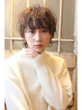 髪質改善と縮毛矯正の専門店 サンティエ(scintiller) 大人可愛い　小顔ナチュラルショートボブ30代40代50代