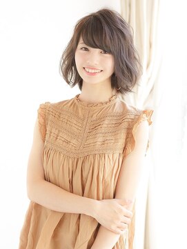 ウィズ 新松戸店(Wiz) シフォンベージュのルーズボブスタイル