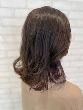 ビス ヘア アンド ビューティー 西新井店(Vis Hair＆Beauty) インナーカラー/イヤリングカラー/ケアブリーチ/パープル/モテ髪