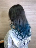 ヘアメイク フォックス 錦店(hair make FOX) 裾カラーターコイズ