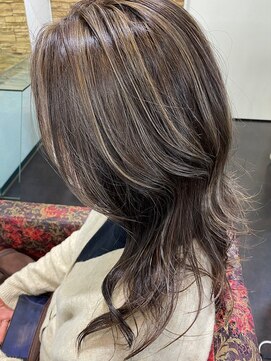 キャパジャストヘアー(CAPA just hair) レイヤーカット_ハイライトカラー