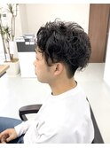 刈り上げスパイラルパーマ