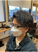 センターパート(ソフトスパイラル)