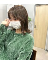 アトレ(attrait)&nbsp;＊とろみブラウン ブリーチなしダブルカラー 大阪 天王寺