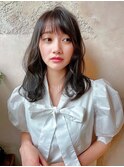 ダークアッシュ イヤリングカラー ヨシンモリ 韓国 ショート