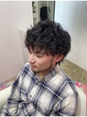 無造作パーマスタイル