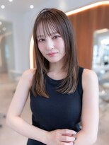 レイヤーカット/シルキーベージュ/小顔/前髪/大人かわいい