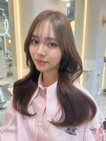 シーシンジュク 新宿南口(Sea shinjuku)&nbsp;透明グレージュ×顔まわりレイヤーカット【髪質改善/新宿】