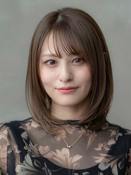 イオ 本厚木(io) 大人かわいいフェイスレイヤーシースルーバング小顔イメチェン