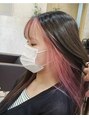 アグ ヘアー トルペ 北島店(Agu hair torupe) インナーカラー(ピンク)