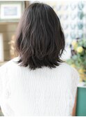 ■黒髪アッシュブラックくせ毛風くびれヘア301大宮20代30代40代