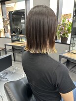ジェニーバイメノン(JENNIE by Menon) 切りっぱなし外ハネボブ　小顔♪
