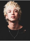 金髪ベリーショートウルフ平成ハイトーンカラーY2K