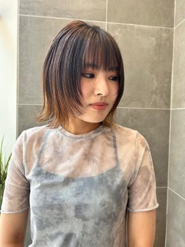 スーリール 荒戸店(Sourire) フェイスレイヤーボブ