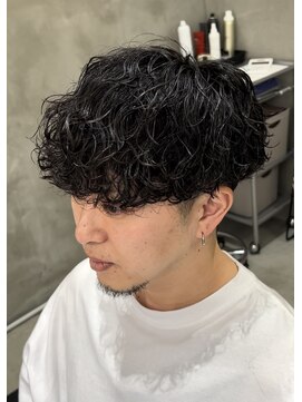 スイッチ(men's SWITCH) 大分メンズ波巻きスパイラルパーママッシュツーブロックレイヤー