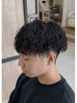 メンズギフト(men's GIFT) 刈り上げツーブロックツイストスパイラルパーマメンズマッシュ