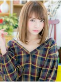 内巻きワンカール外国人風小顔インナーカラーc6川口20代30代40代