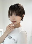 イメチェン外ハネボブ美髪ワイドバングレイヤーショート/大宮