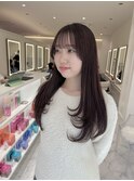 大人可愛い/レイヤースタイル/ラベンダーグレージュ