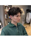 ◎アップバングのニュアンスパーマ◎
