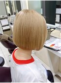 切りっぱなし 京都美容室 進詩織