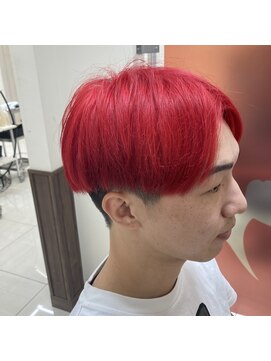 アールモンドヘア新世界 ♯レッド♯マッシュ