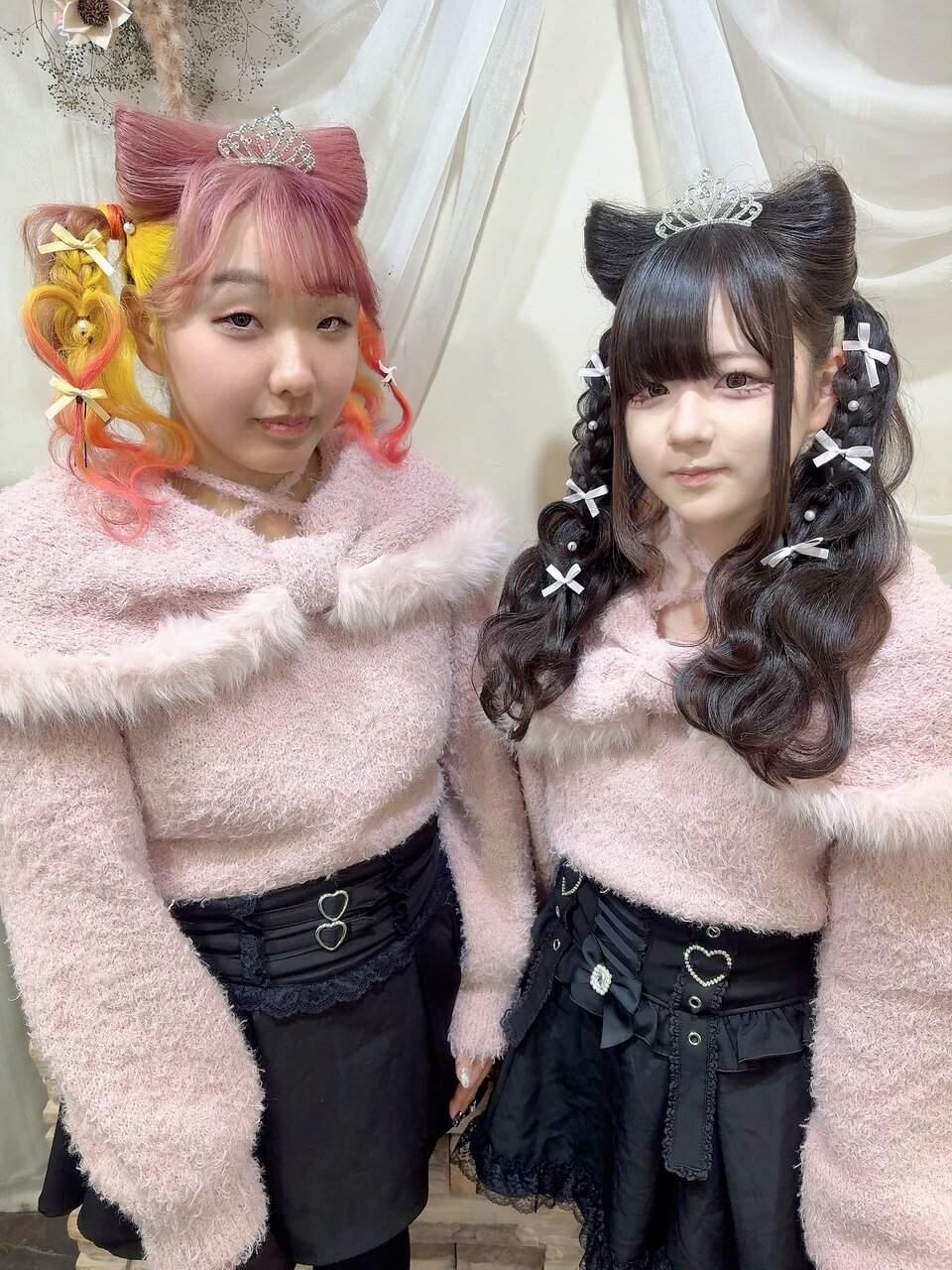 双子ヘア ねこ耳 ハート ヘアメ：L263641858｜セットサロンエース(Set