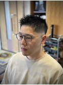 ショート　スキンフェード　床屋の技術　アイシテルニイガタ
