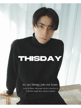 Thisday by nelke立川 メンズカット/メンズパーマ/ブリーチ【3/1 NEW OPEN(予定)】 ニュアンスパーマ無造作パーマセンターパートツーブロック韓国