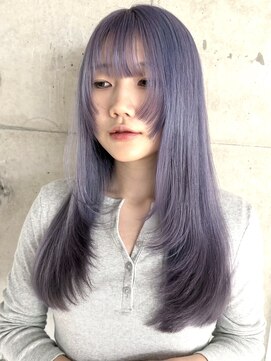 ミース(MIES) ハイトーンレイヤー/ラベンダーカラー/担当者あまね
